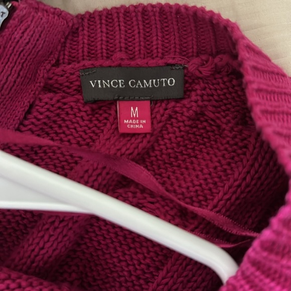 Pink Vince Camuto high/low sweater with zipper back Size M - Picture 5 of 5